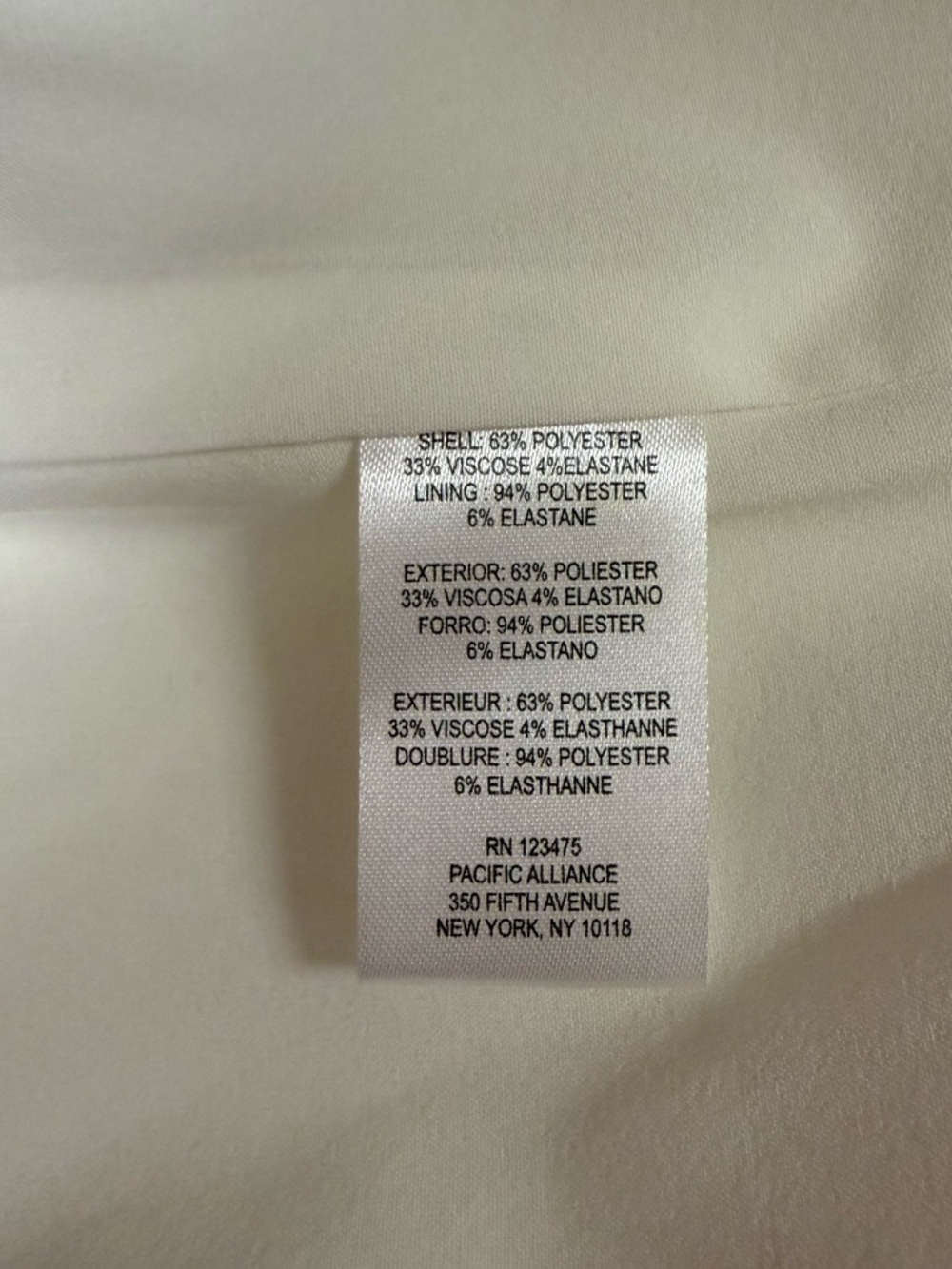 Tahari NWT Ivory Blazer‎ Clean Girl Aesthetic Old Money Bridal Quiet Lux-Size 10 - Picture 11 of 11